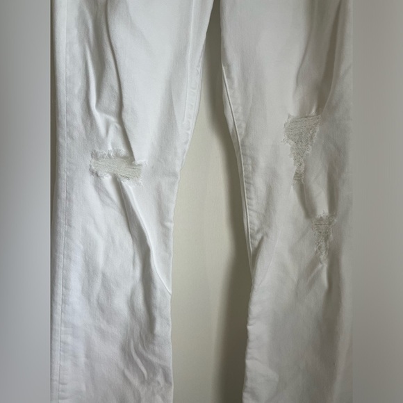 Express 90’s boot high rise distressed jeans size 6R - Picture 3 of 10